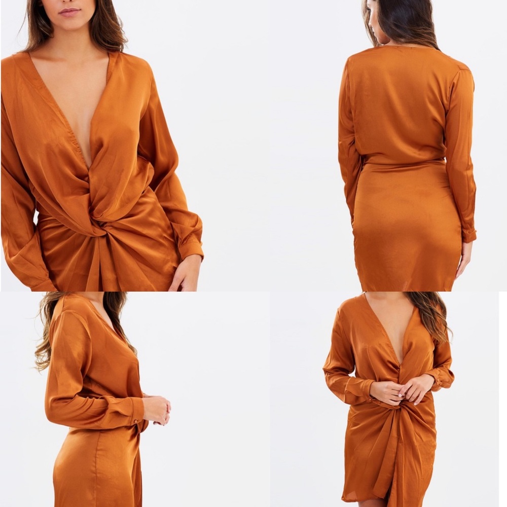 Lioness Rust Kylie Jenner Dress🧡 - Picture 7 of 8